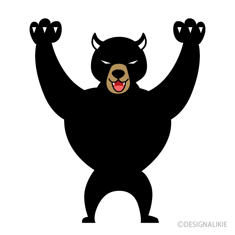 ガォーと襲いかかる黒クマ