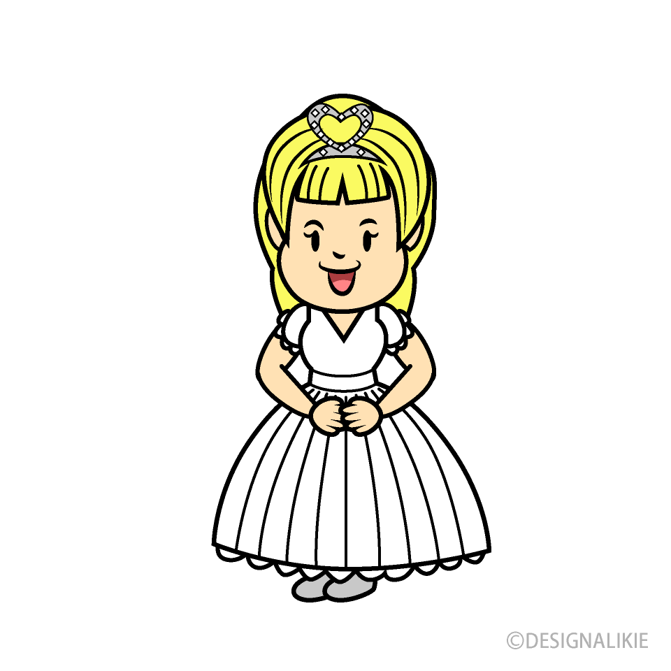 白ドレスのお姫様