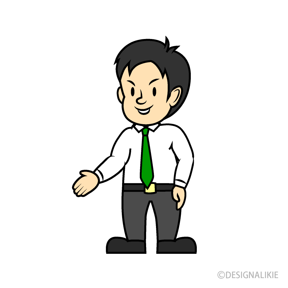 握手する人