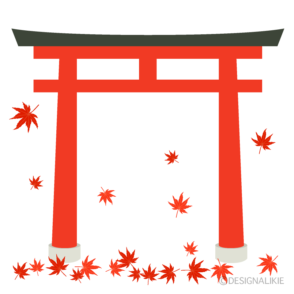 秋の神社