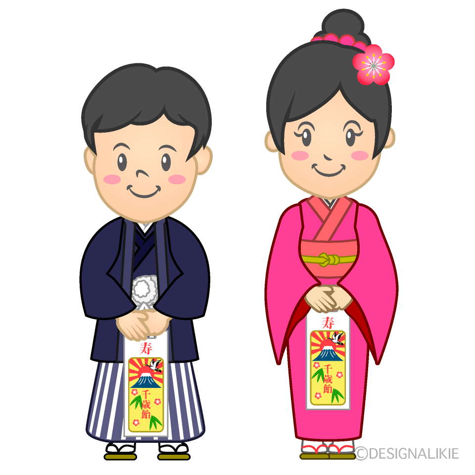 七五三の姉と弟
