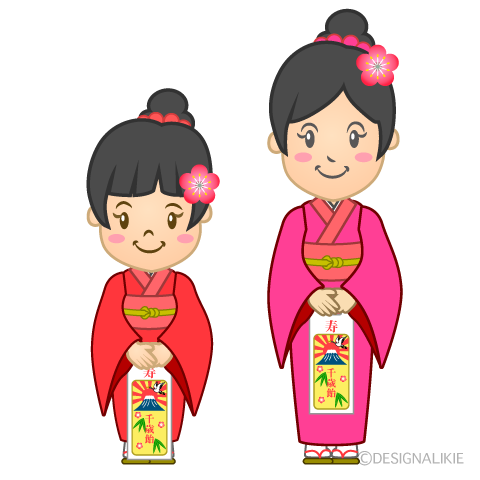 七五三の可愛い姉妹