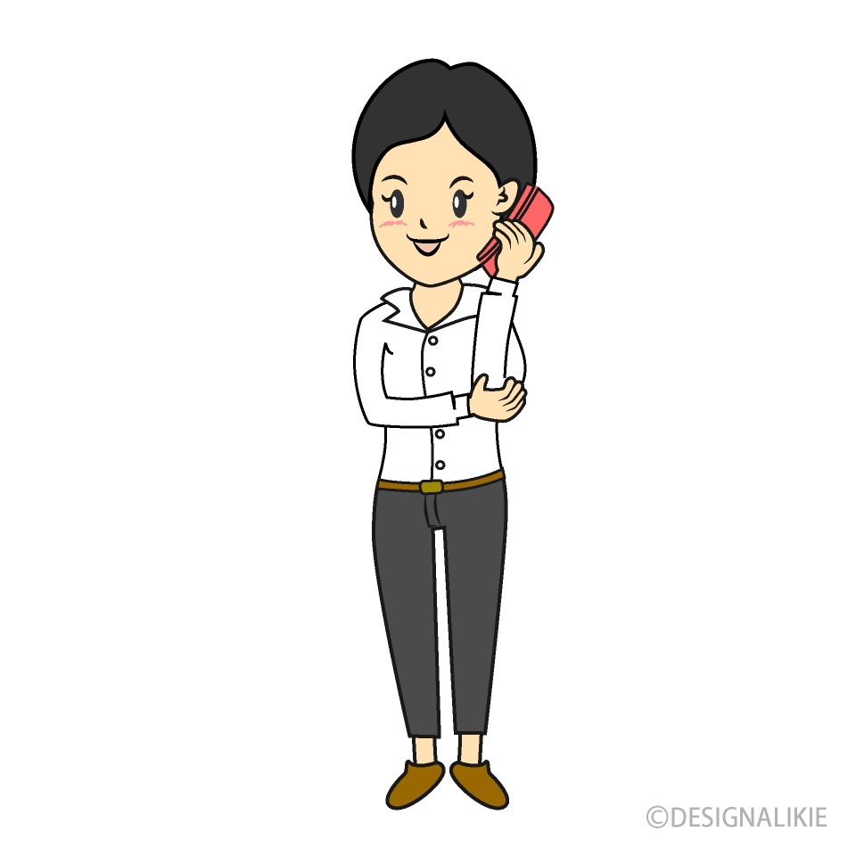 電話をする女性