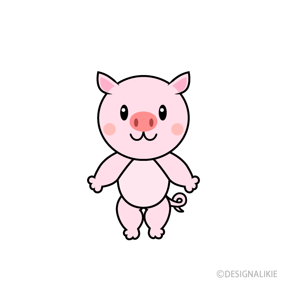 かわいいブタキャラ