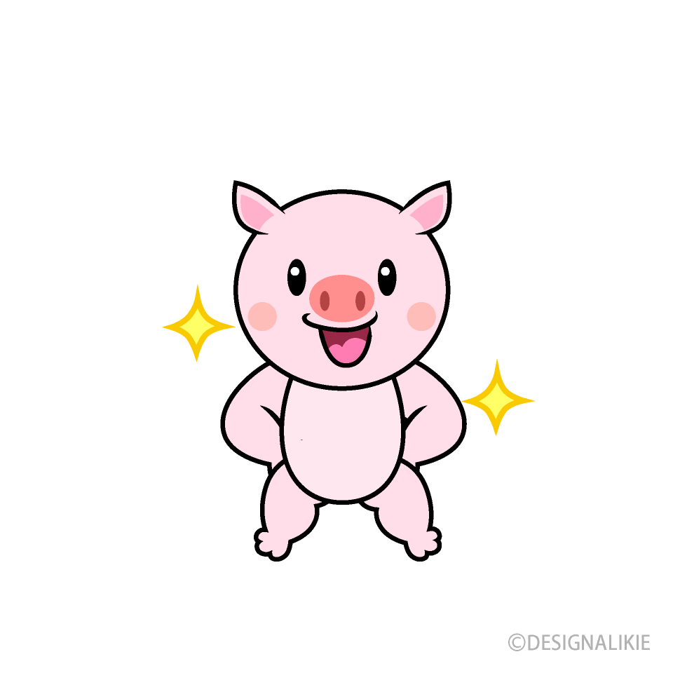 自信のブタキャラ