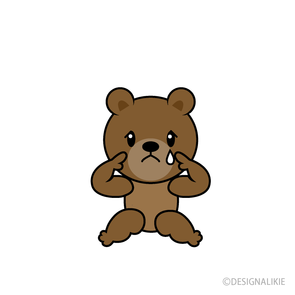 悲しいクマキャラ