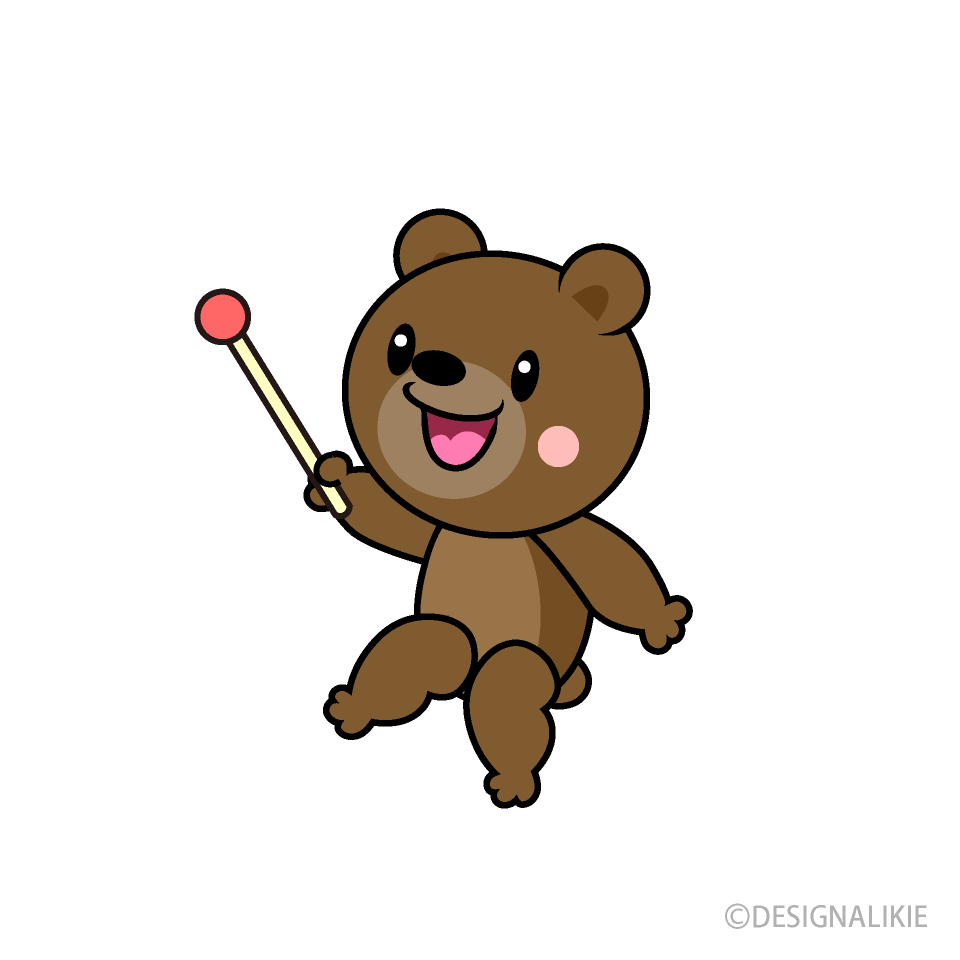 説明するクマキャラ