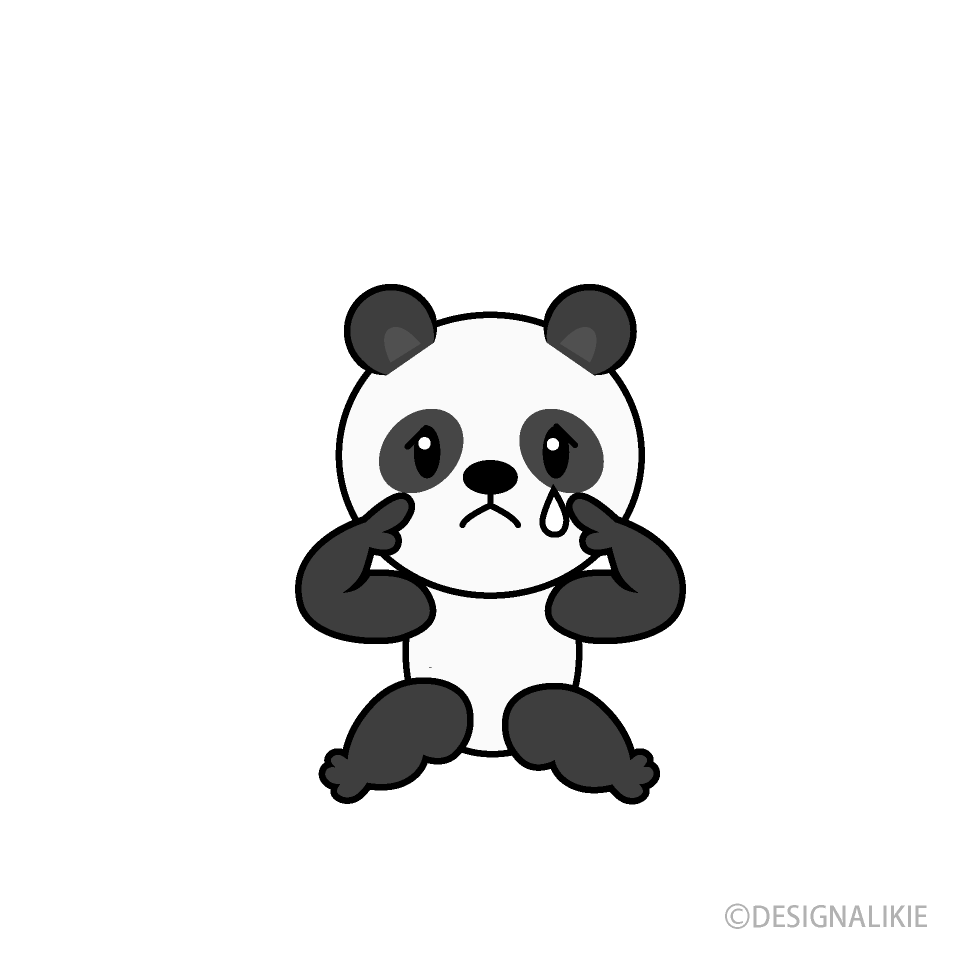 悲しいパンダキャラ