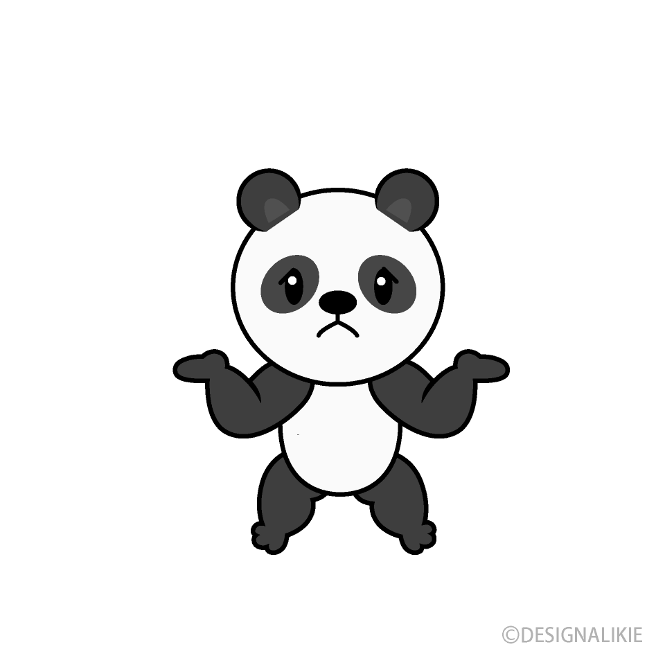 困るパンダキャラ