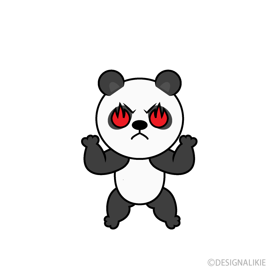 やる気のパンダキャラ