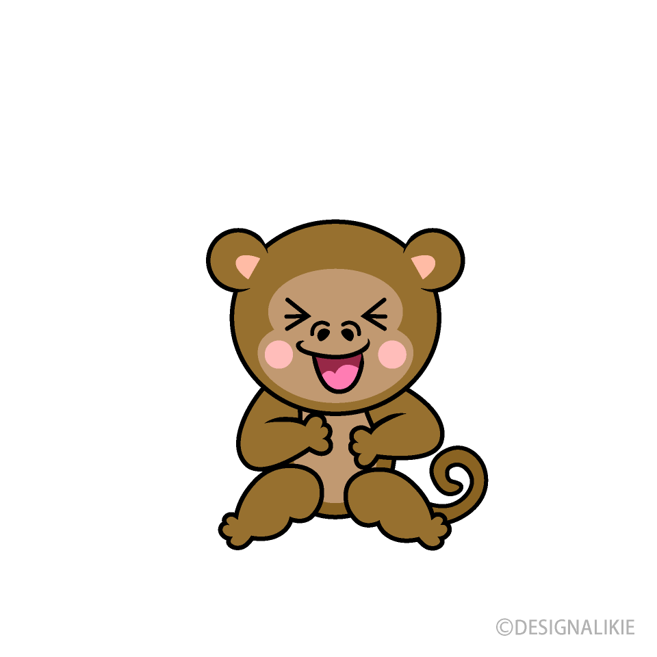笑顔のサルキャラ