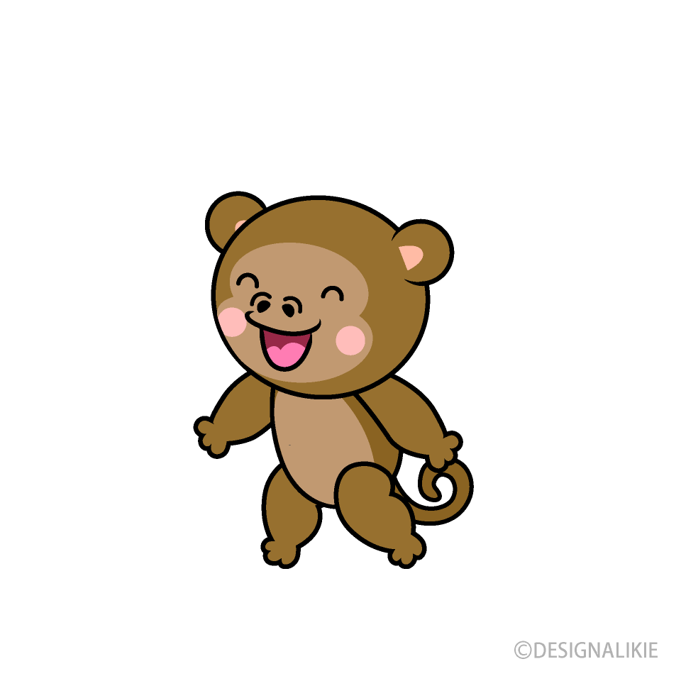 歩くサルキャラ