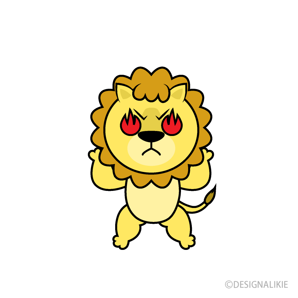 やる気のライオンキャラ