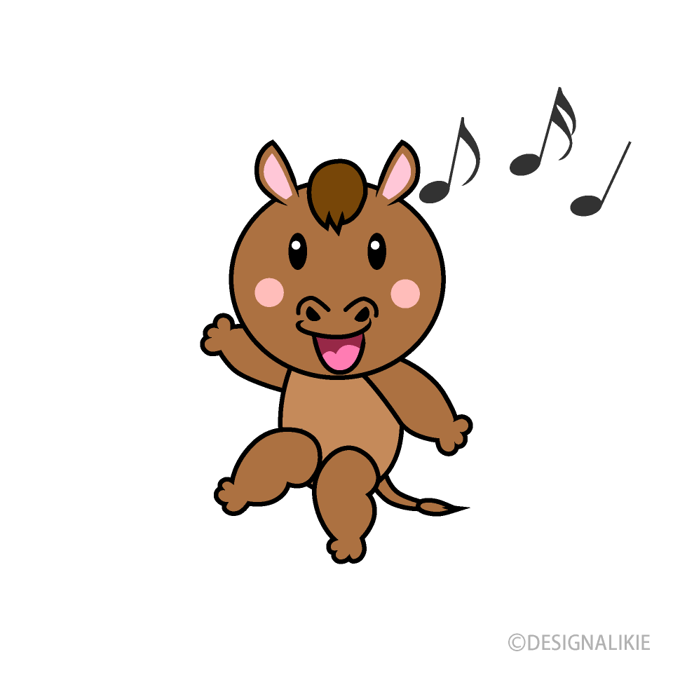 ダンスする馬キャラ