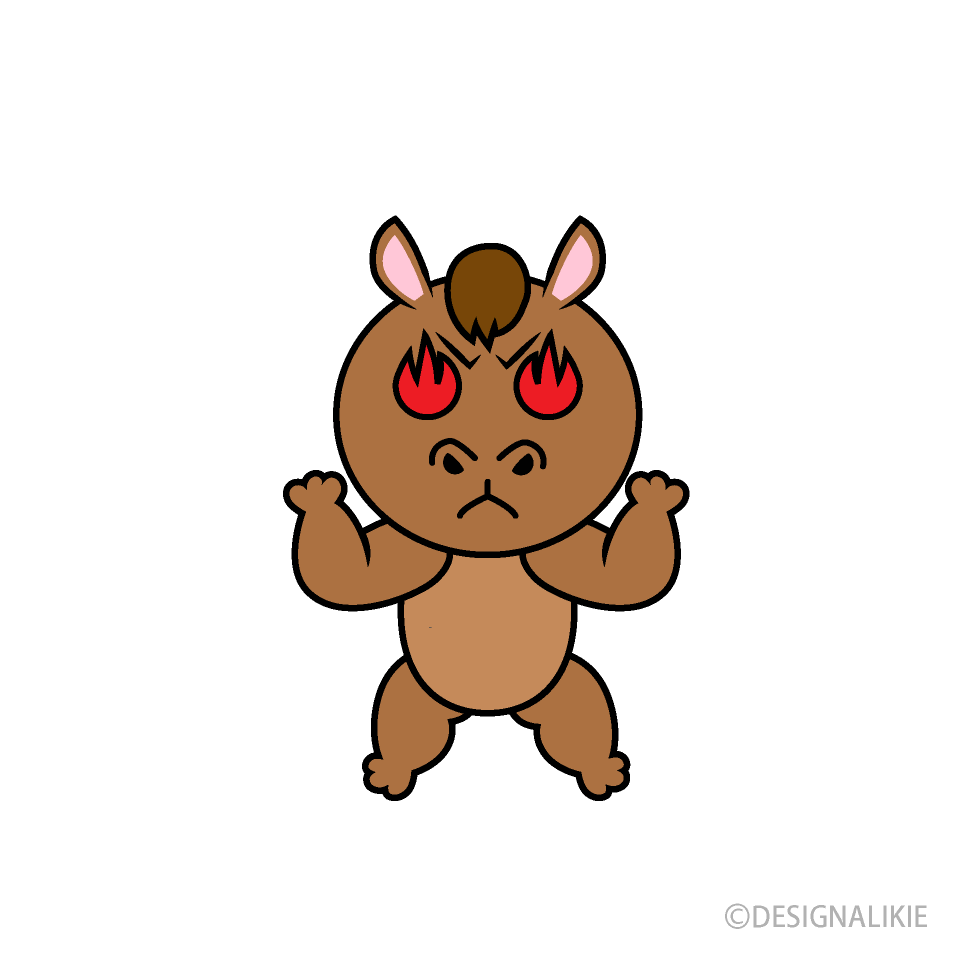 やる気の馬キャラ
