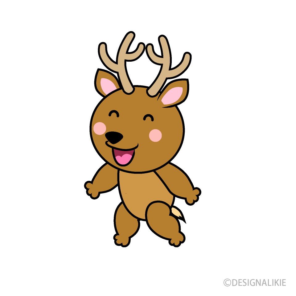 歩くシカキャラ