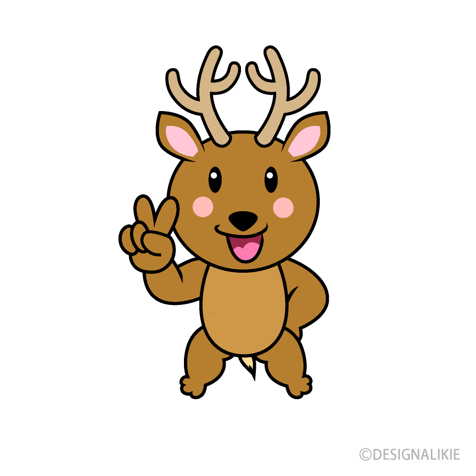 ピースのシカキャラ