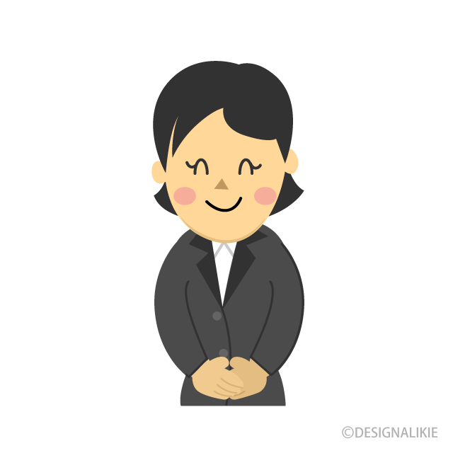 笑顔の女性会社員