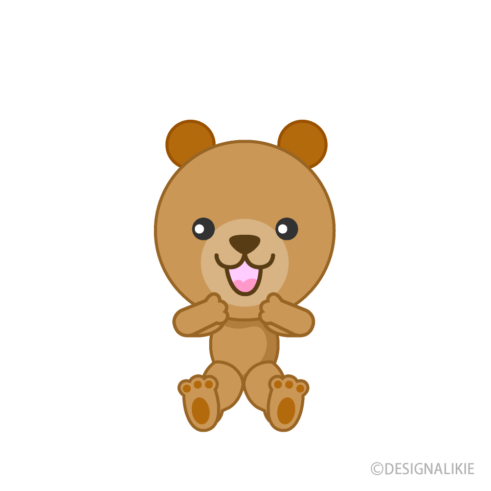 笑うクマキャラ