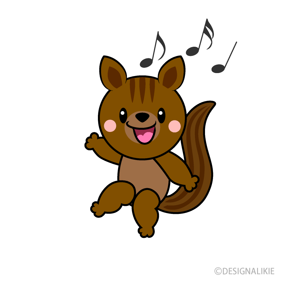ダンスするリスキャラ