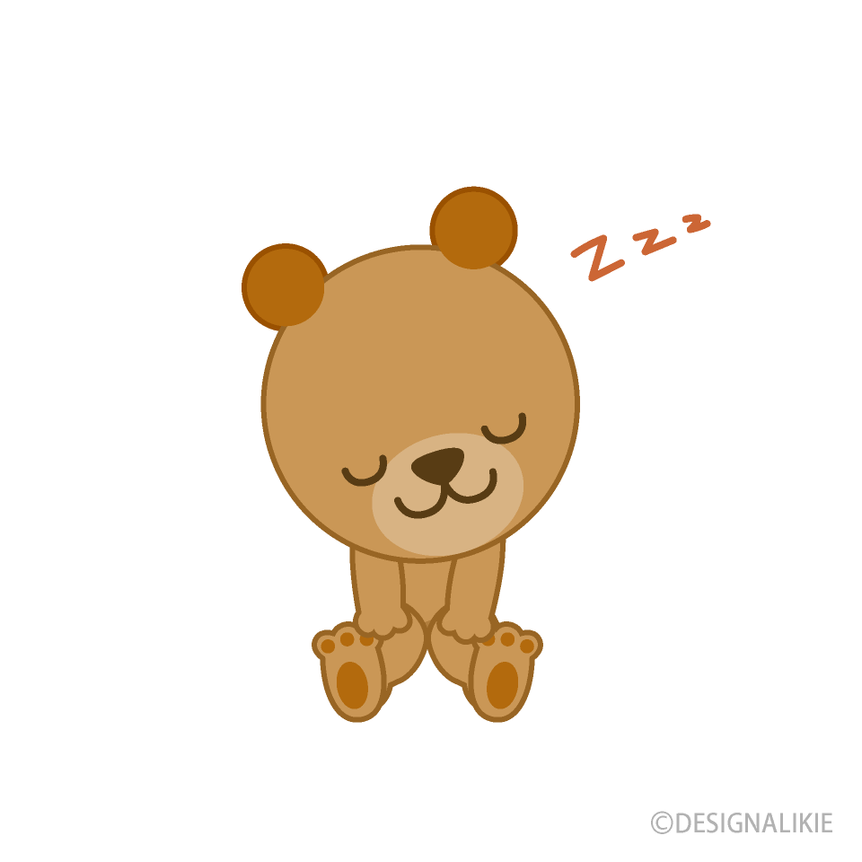居眠りをするクマ