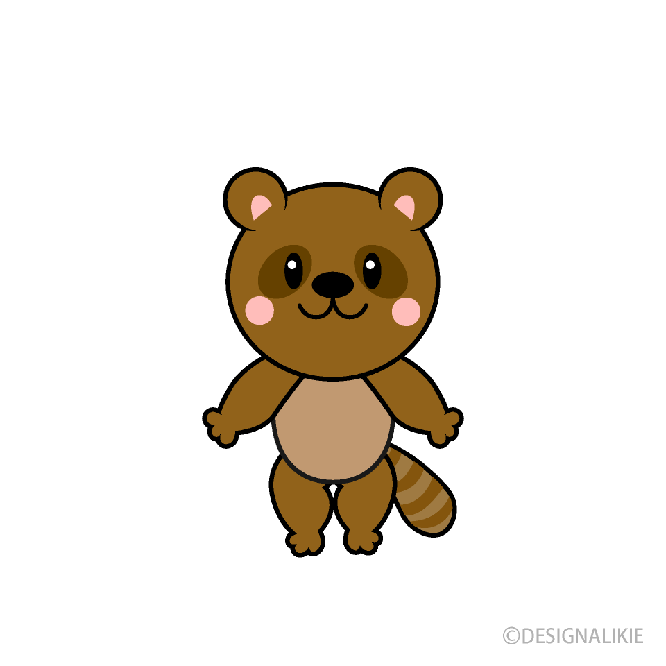 かわいいタヌキキャラ