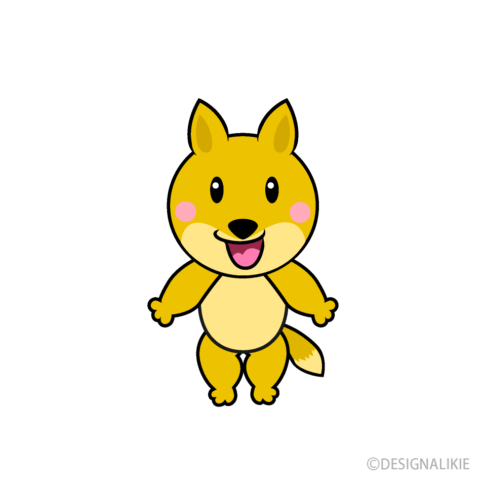 かわいいキツネキャラ