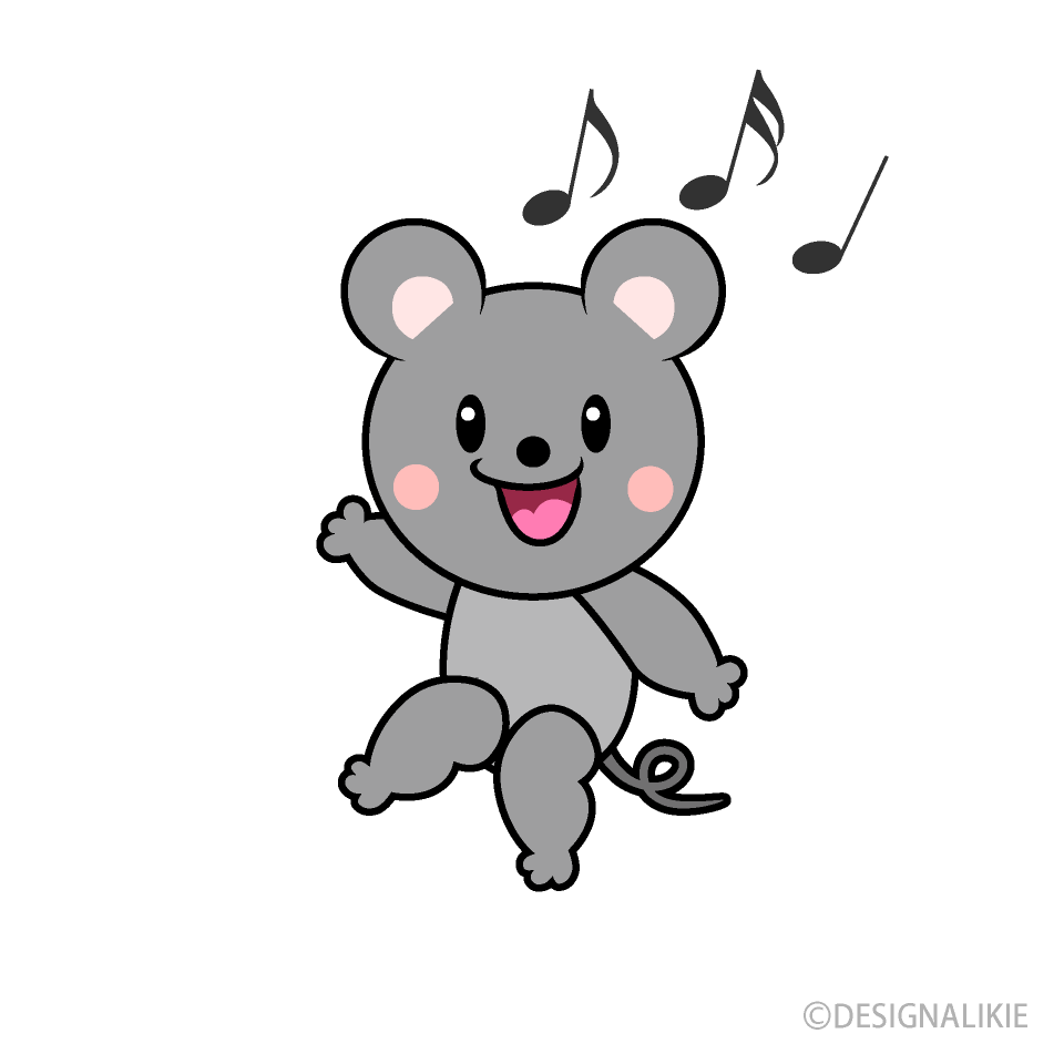 ダンスするネズミキャラ