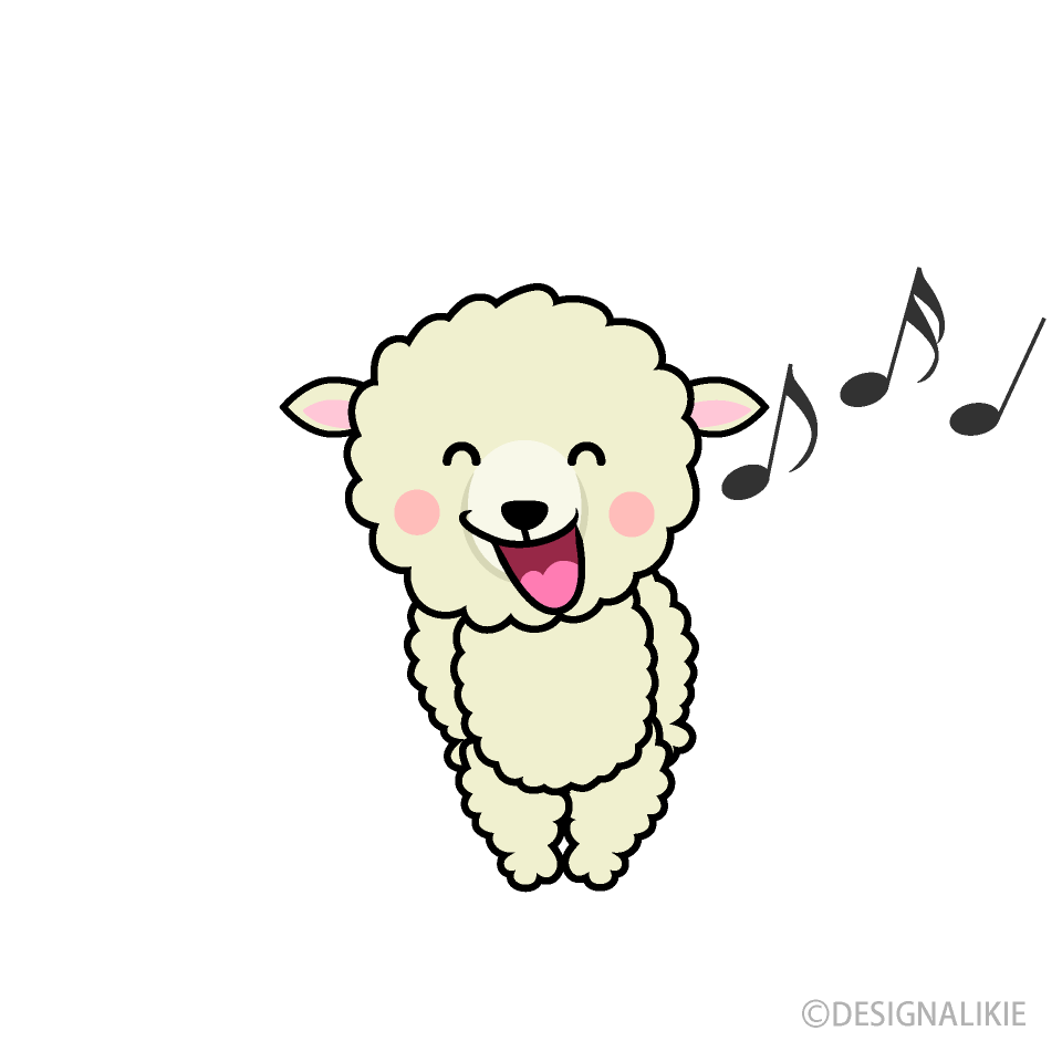 歌うヒツジキャラ