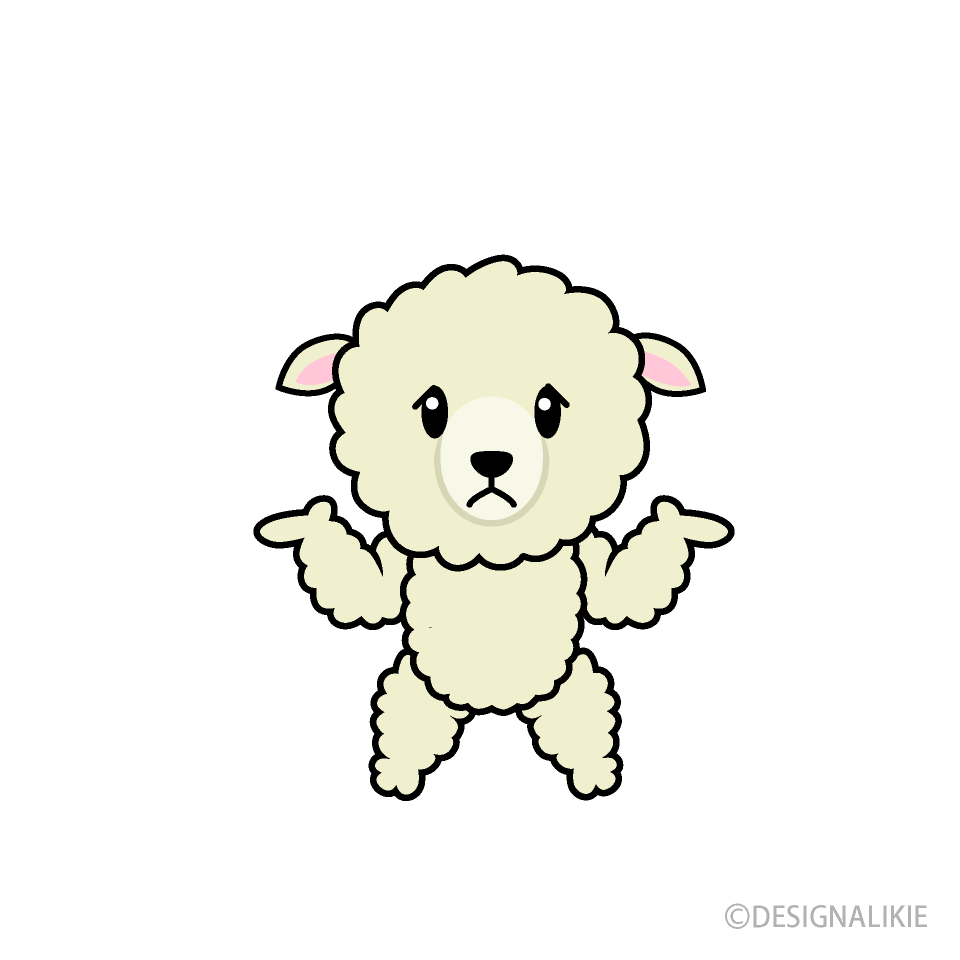 困るヒツジキャラ