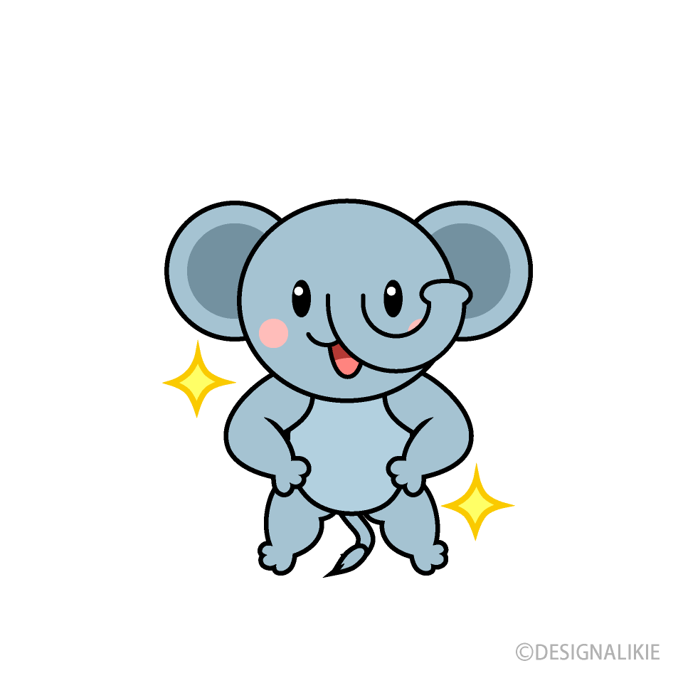 自信のゾウキャラ