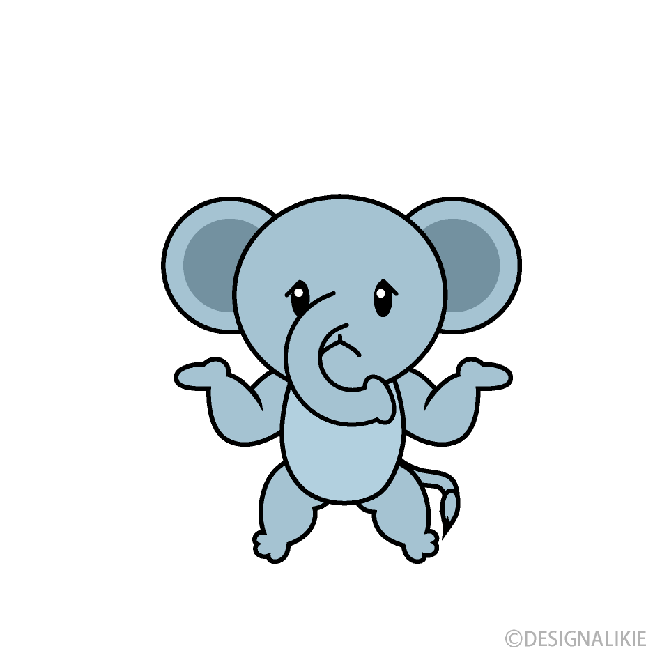 困るゾウキャラ