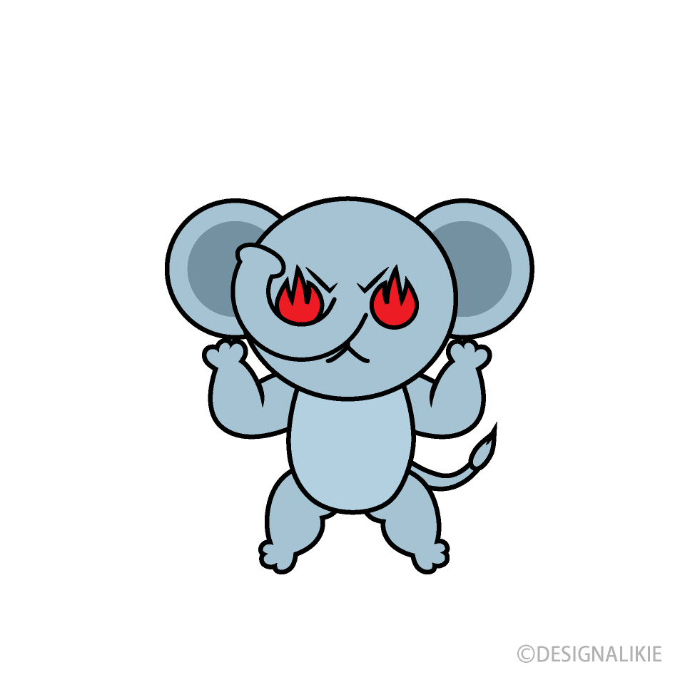 やる気のゾウキャラ