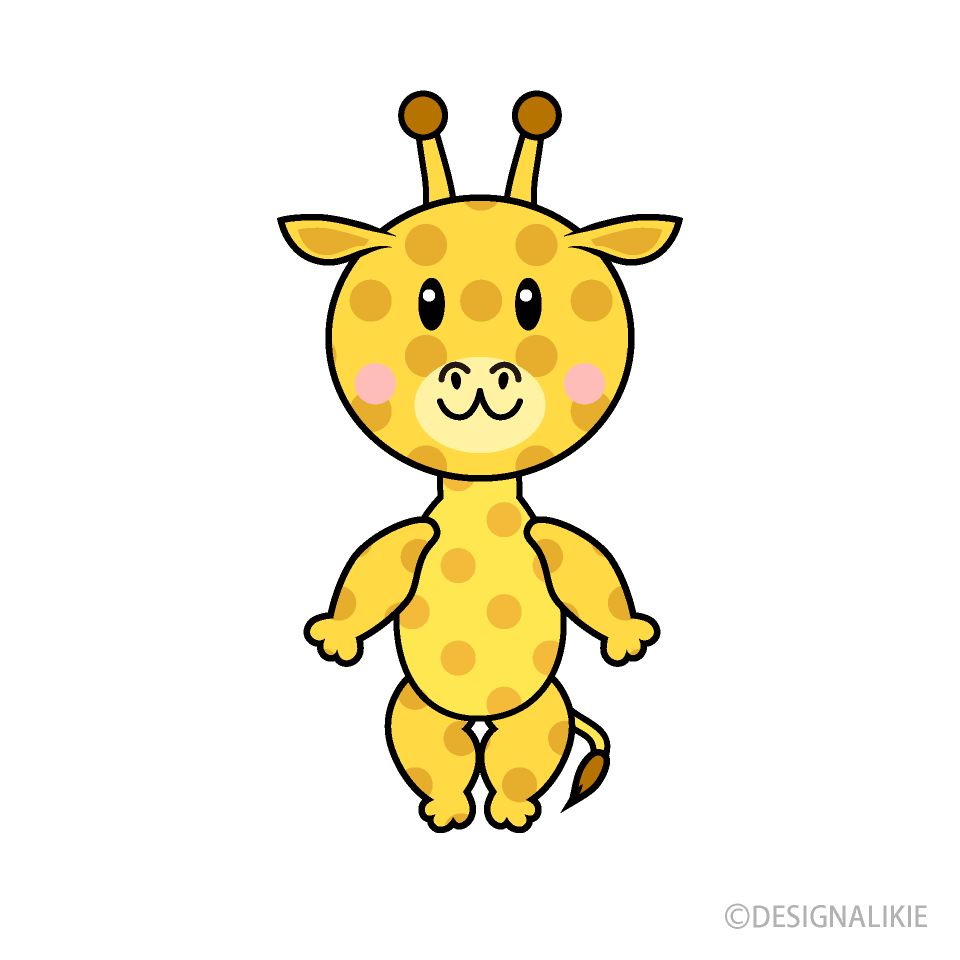 かわいいキリンキャラ