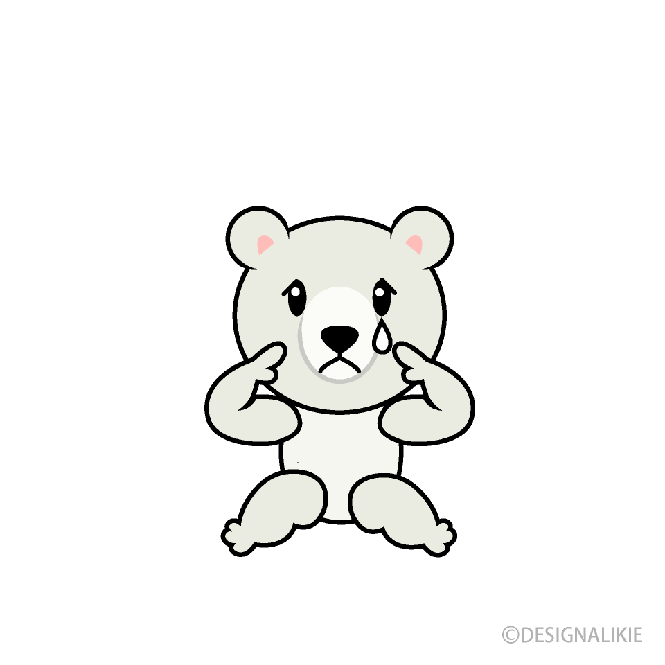 悲しいシロクマキャラ