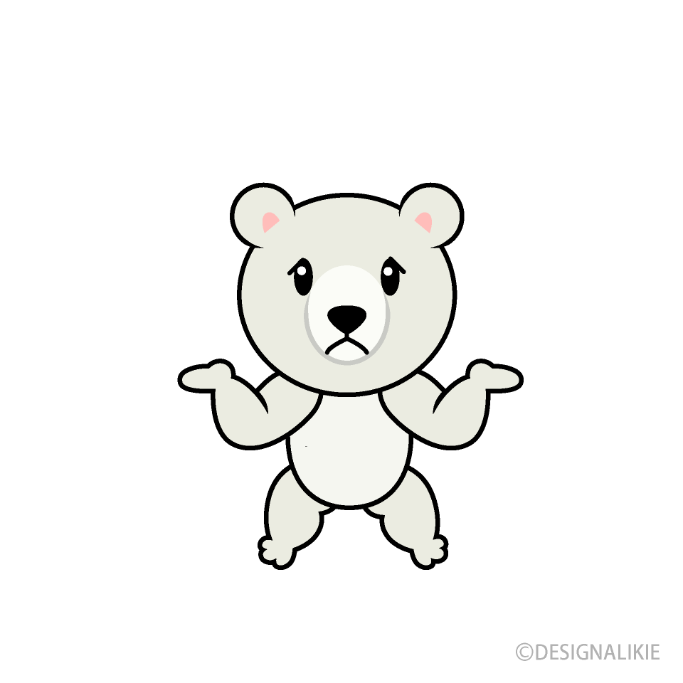 困るシロクマキャラ