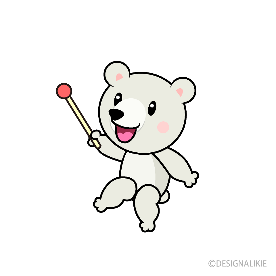 説明するシロクマキャラ