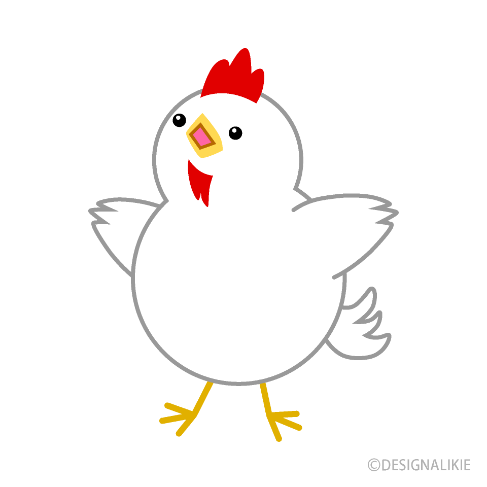 鳴くニワトリ