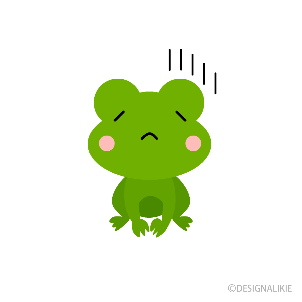 ショックのカエルキャラ