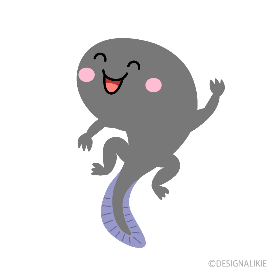手足の生えたおたまじゃくしキャラ