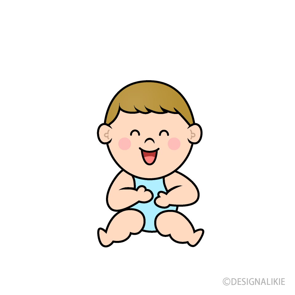 笑う幼児の男の子