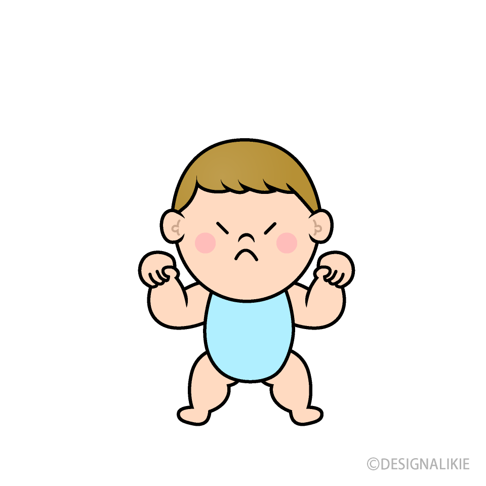 怒る幼児の男の子