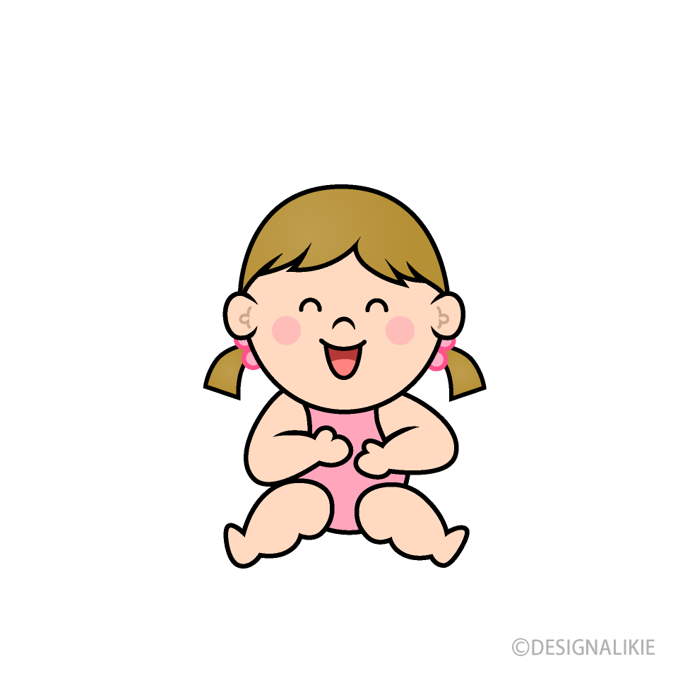 笑う幼児の女の子