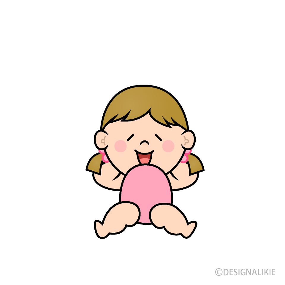 お腹いっぱいの幼児の女の子
