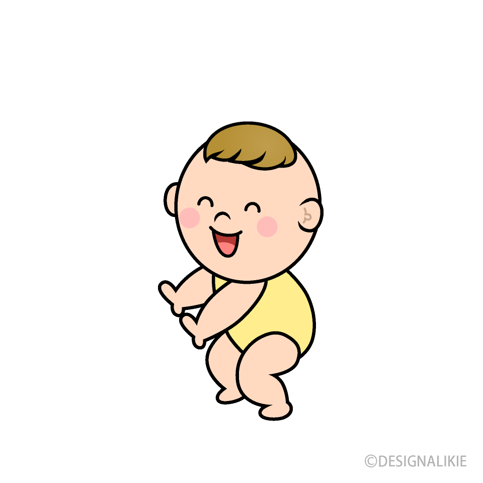 立ち上がる赤ちゃんキャラ