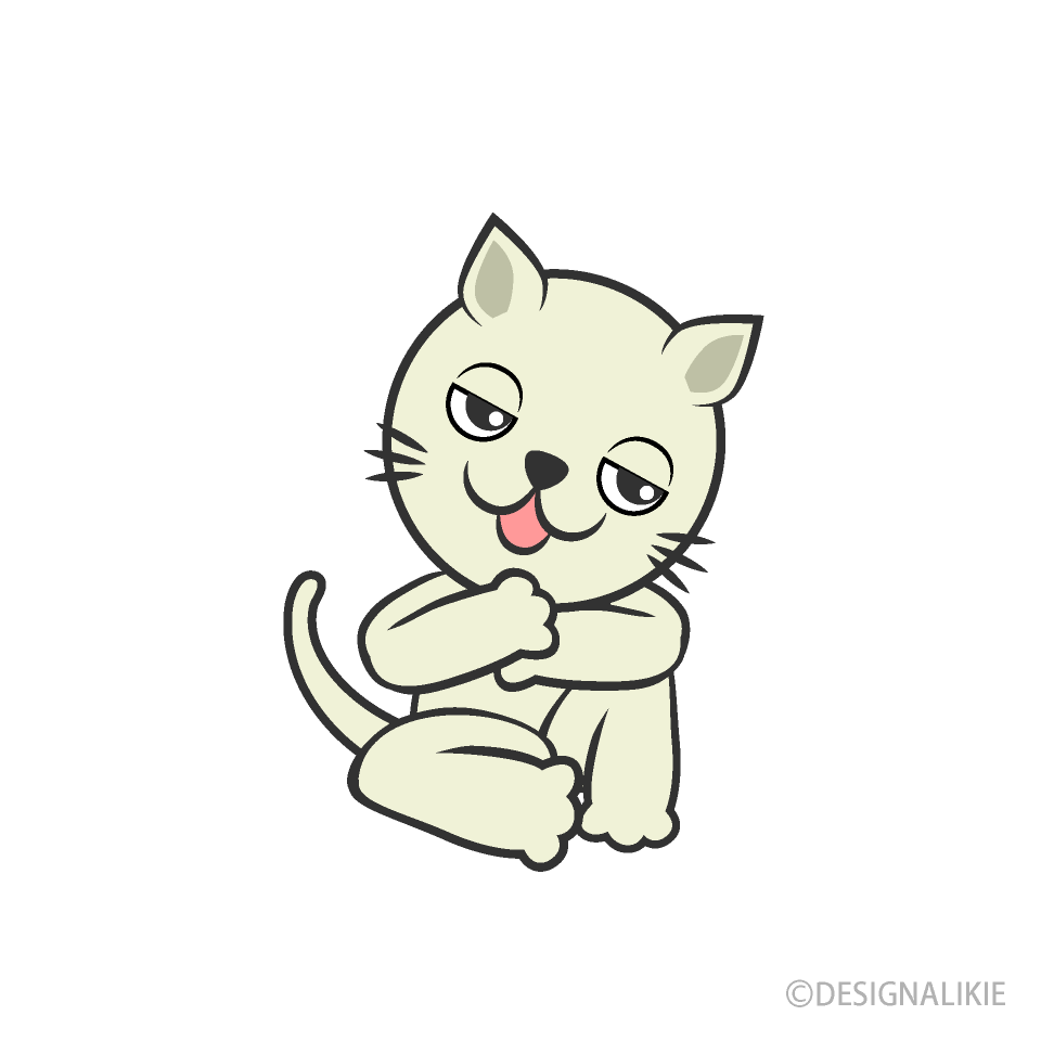 居眠りするネコ