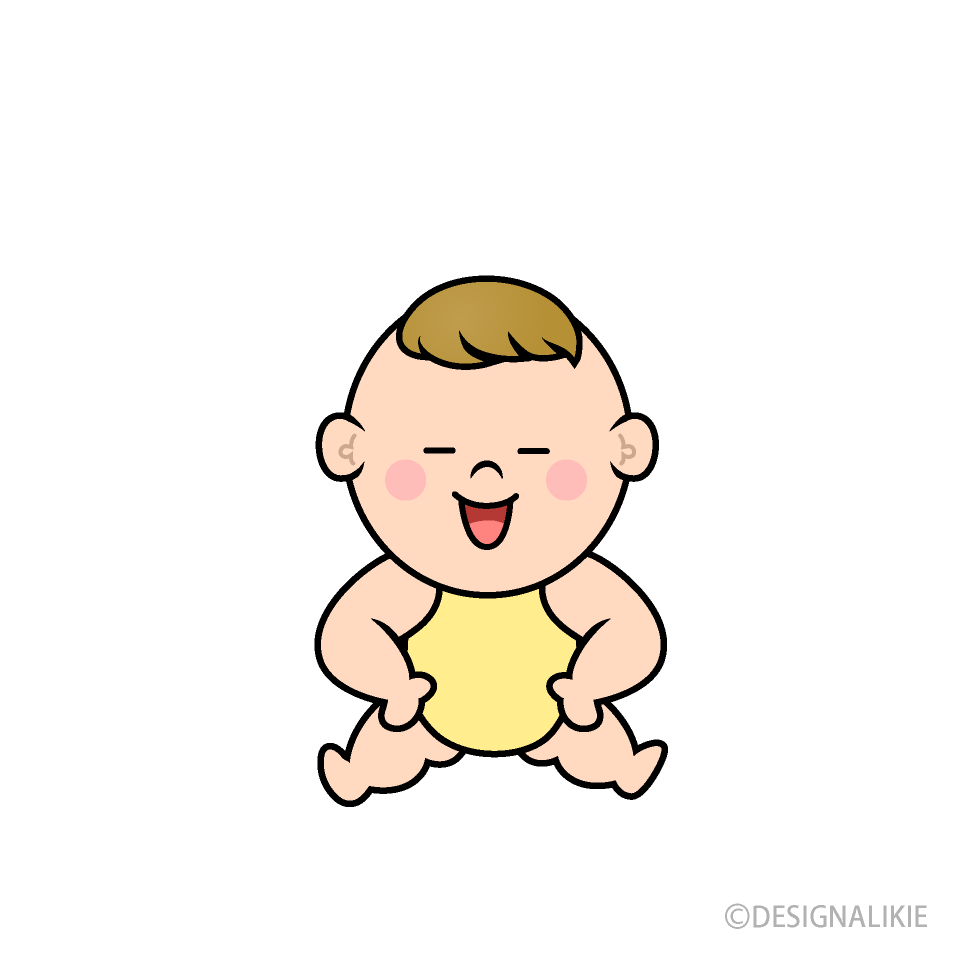 自信満々の赤ちゃんキャラ