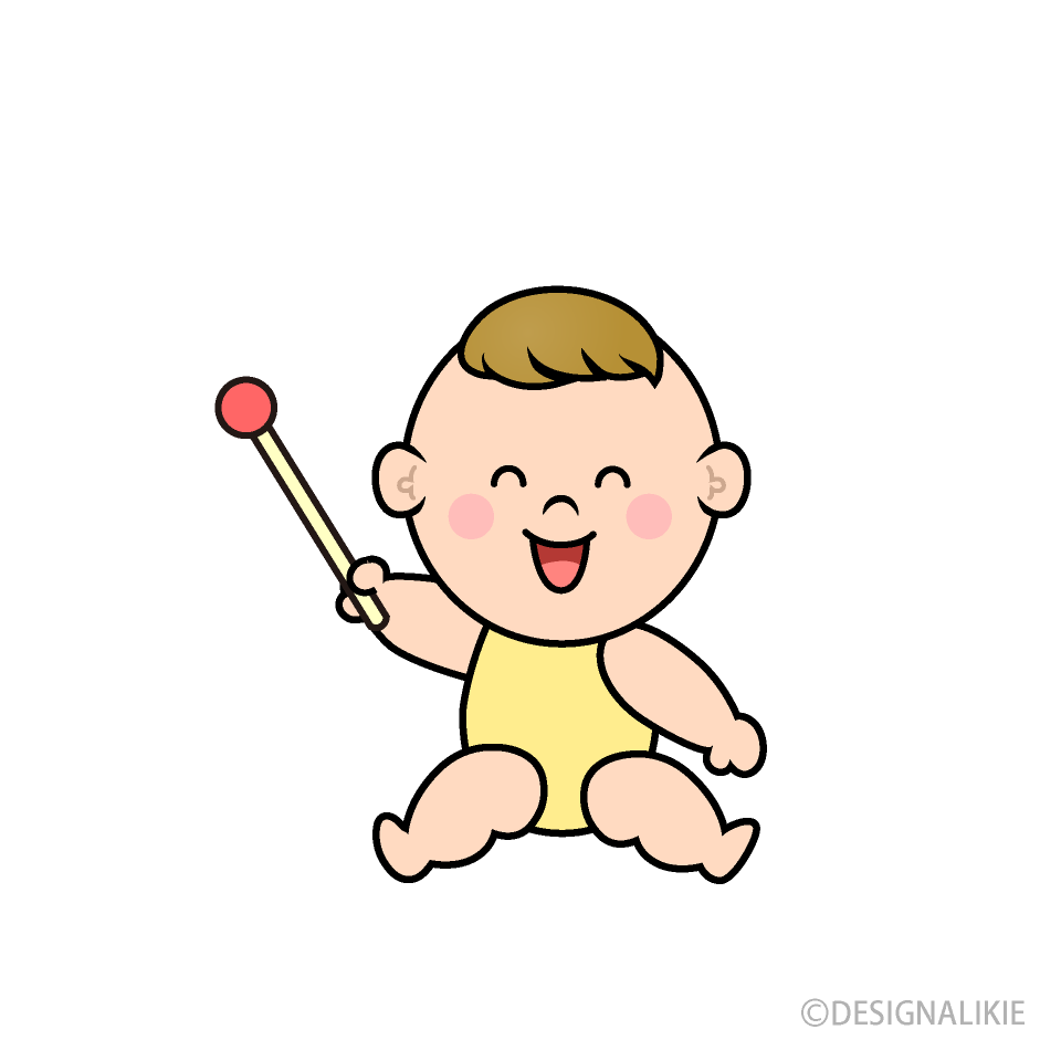 説明する赤ちゃんキャラ