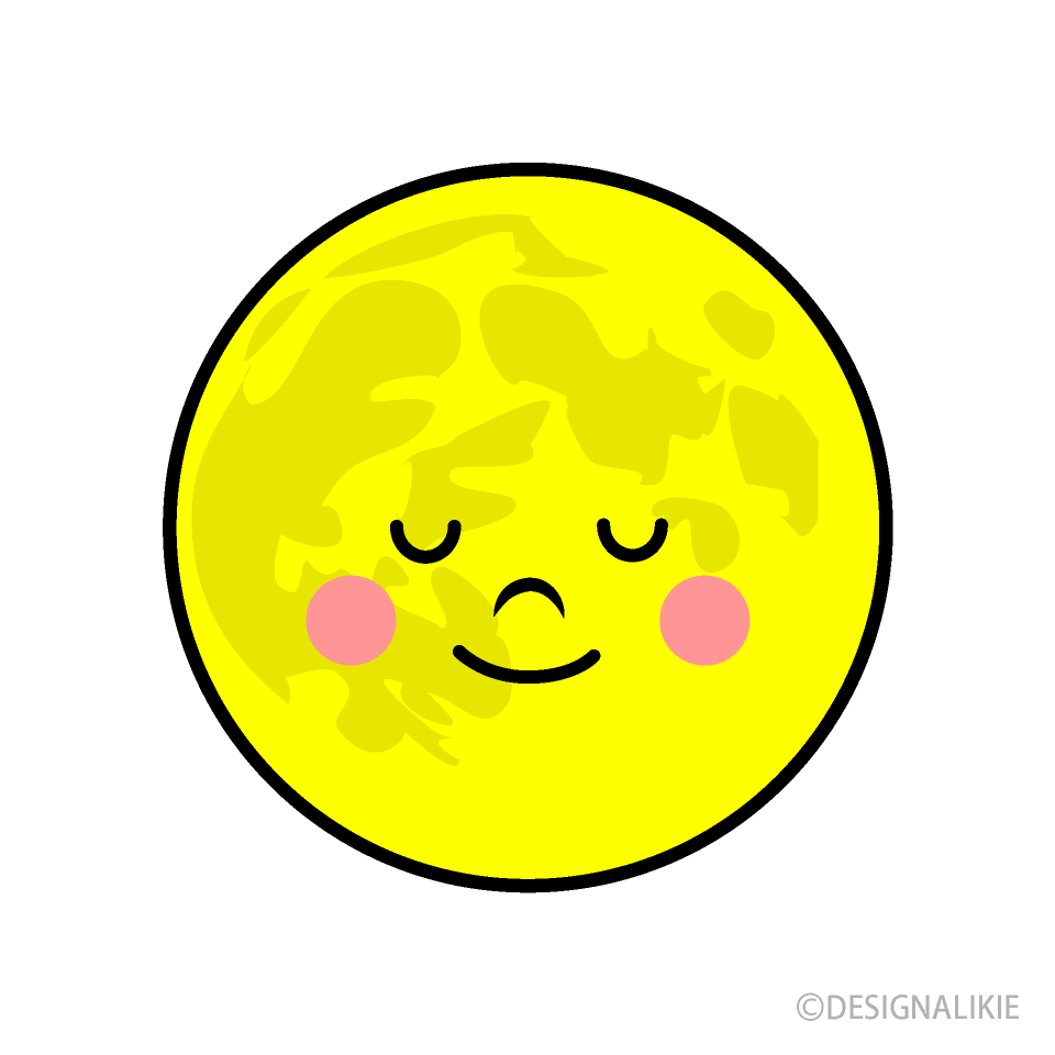 眠る満月キャラ