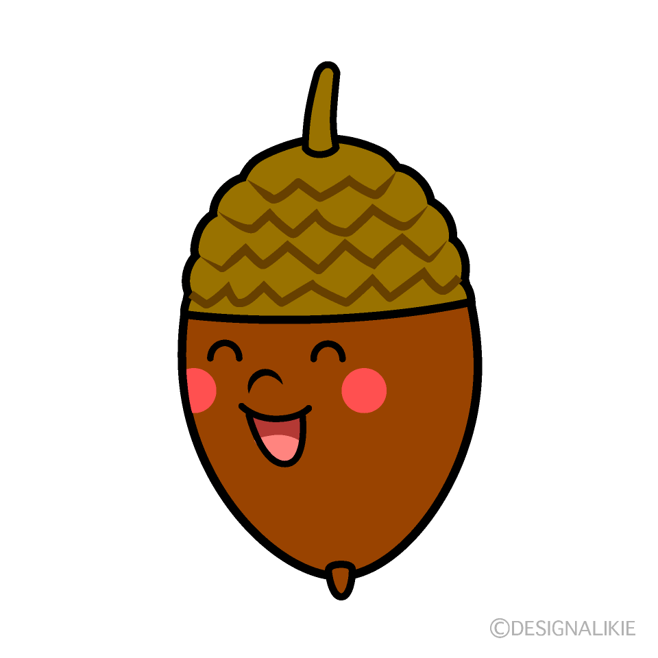 笑うどんぐりキャラ